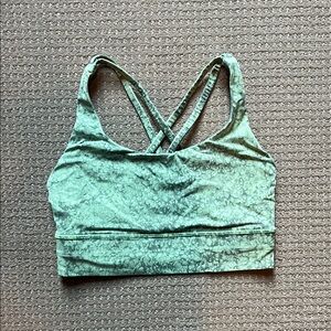 Lululemon Green Energy Longline Bra - Size 6